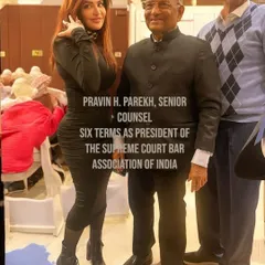 With the respected Pravin H. Parekh, Senior Counsel and six-term President of the Supreme Court Bar Association. Learning from such legal stalwarts is an honor.