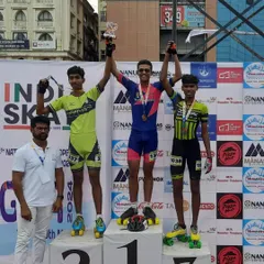 The result of dedicated training. Here I am with my student after he won gold in the 1000m at the 6th National Ranking Championship. This is what we work for.