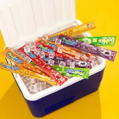 To capture the fun and refreshing vibe of Fruitchill pops, we created this vibrant summer scene. Filling an icebox with their entire range of flavors against a bright yellow background, this shot is designed to feel energetic, appealing, and perfect for a social media campaign.