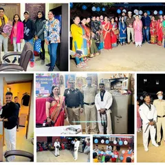 A collage of memories from our work with the Neb Sarai Police Station and SHO Mr. Surinder Kumar Rana. These partnerships are key to our community outreach.