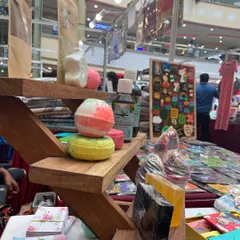 (Duplicate of 37) Another view of my stall display, with the bath bombs taking center stage. I love participating in offline events to meet my customers in person.