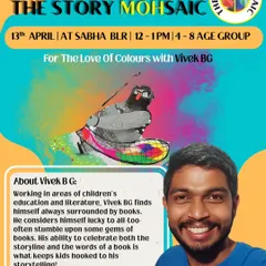 Storyteller Vivek BG has a special ability to celebrate both the storyline and the words of a book, keeping kids hooked during his sessions.
