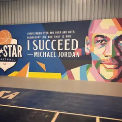 "I have failed over and over and over again in my life and that is why I succeed." We live by the words of Michael Jordan, featured prominently on our wall.