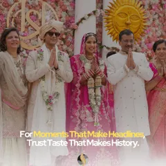 For moments that make headlines, trust taste that makes history. We were privileged to be a part of the wedding celebrations for the family of Delhi's Chief Minister, Mr. Arvind Kejriwal.