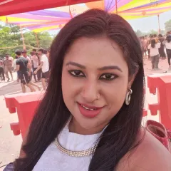 A selfie from the DJ booth at the Rang De Mahe '25 Holi event. Even covered in colors, I'm ready to keep the party going.
