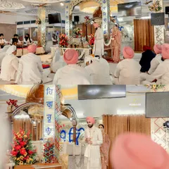 The Anand Karaj ceremony in progress inside the Gurudwara. We respectfully capture the sacred rituals and the serene atmosphere of the prayer hall.