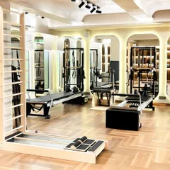Take a look at our spacious Pilates haven. I've filled the studio with top-of-the-line reformers and equipment in a clean, light-filled environment, giving you the perfect setting to transform your body and mind.
