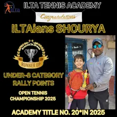 Shaabash, Shourya. Runner up in the Under-8 category for rally points. This format focuses on skill and consistency, which are crucial fundamentals we teach from day one.