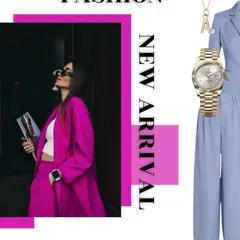 The 'Old Money' aesthetic is all about timeless elegance and high-quality pieces. This style board showcases how to pair a bold pink blazer with classic accessories for a modern take on a refined look.