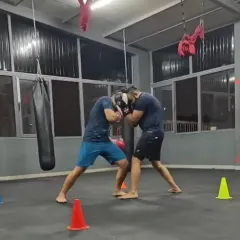 A glimpse of a sparring session. This is where technique, timing, and composure are tested in a controlled and supportive environment.