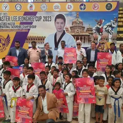 A heist of gold medals for Team KTA at the Korea India Kukkiwon international championship. Here we are with our coaches and esteemed Kukkiwon members, celebrating a huge success.