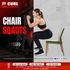 Chair squats are a safe way to build lower body strength without putting pressure on the knees. It's a functional movement that I often recommend for beginners and seniors.