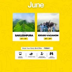 The calendar for our Females Only trips in June is live! We're going to Sakleshpura and Idukki-Vagamon. Safety, security, and premium stays are all covered.
