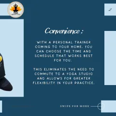 A personal trainer offers convenience. I come to your home, so you can schedule sessions that work for you without the need to commute.