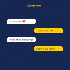 Love is important, but so is sleep. This funny chat screenshot perfectly captures the hilarious priorities in a modern relationship.