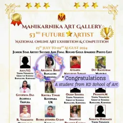 One of our students was a Gold Awardee in the Junior Star Artist category. A huge achievement and a very proud moment for us.