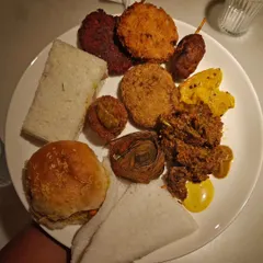 A plate piled high with snacks from a collaboration with 15 different home chefs. It was a day of incredible food, learning about different regional cuisines, and connecting with fellow food lovers.