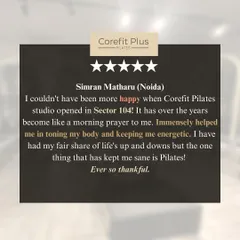 This heartfelt review from a long-time client reminds us why we do what we do. We are so happy that our studio has become a morning prayer and a source of sanity and energy for her.