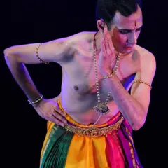 Abhinaya, or expression, is the soul of my dance. Here, in a moment from my solo work "Sharanagathi," I delve into the deep emotions of the narrative, aiming to connect with the audience on a personal level.