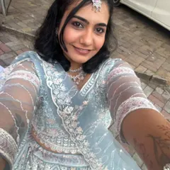 A selfie from a happy client wearing our powder blue lehenga and matching jewellery. It’s great to see customers enjoying their rented outfits.