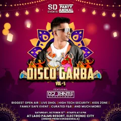My feature poster for the Disco Garba Vol. 5 Dandiya festival. It's always a pleasure to spin for such a vibrant and traditional event.