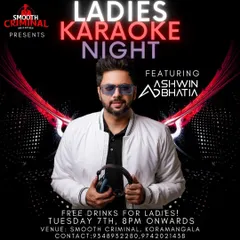 I host a variety of themed events, like this popular Ladies Karaoke Night. This poster shows a typical weekly gig, which is perfect for anyone looking for a regular spot to unwind, sing, and have a great time.