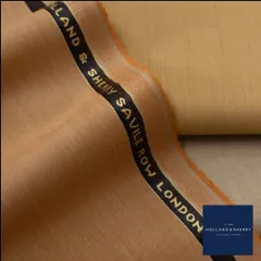 A luxurious wool from Holland & Sherry of Savile Row, London. The rich camel color and smooth texture make it an exceptional choice for a statement jacket or a full suit.