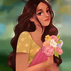 My personification of the Spring season, a gentle and optimistic character holding a bouquet of fresh flowers. This is part of a series where I turn abstract concepts into unique character designs.