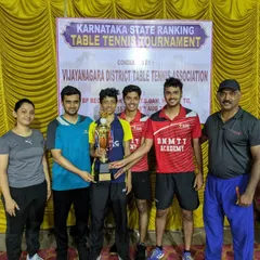 We are pleased to announce that our BNM team, represented by Shreyal Telang, Srikanth Kashyap, Abhinav K Murthy, and Ashwin H, were crowned Team Champions at the state ranking tournament in Hospet.