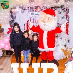During the holidays, you can even have a special visit from Santa Claus. Our Santa mascot is perfect for Christmas-themed birthdays or festive family events.