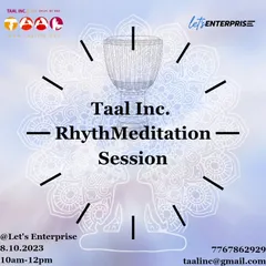 An announcement for our RhythmMeditation session. The drum has long been called the 'Shaman's Horse' for its ability to deepen meditative practices. In this workshop, we use it to access a state of flow.