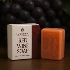 Indulge your skin with our Red Wine Soap. Packed with antioxidants from red wine, this soap helps to brighten dull skin, clear acne, and improve elasticity.