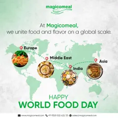 On World Food Day, I celebrate my mission to unite food and flavor on a global scale. This map showcases the diverse cuisines I offer, from European and Middle Eastern to a wide variety of Asian and Indian dishes.