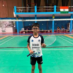 One of our U13 boys, focused and prepared for the state championship.