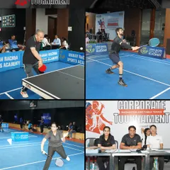 Action from the courts. We provide international-standard badminton and table tennis facilities to ensure corporate athletes get a truly professional playing experience.