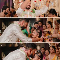 From tying the thaali to a gentle kiss on the forehead, these are the core moments of Suhaashini and Preetham’s Muhurtham, surrounded by the love of their family.