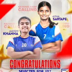 From our training grounds to the national stage. We are incredibly proud of our players, Aanshi Khanna and Aysha Sartape, on their selection for the U17 Women’s National Team Camp. This is a testament to our commitment to creating a clear pathway to professional football.