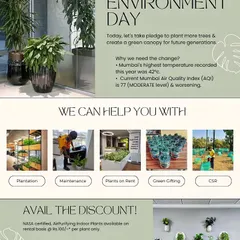 This graphic outlines the core services I offer, from full-scale plantation and maintenance to green gifting and CSR initiatives. My goal is to make it easy for companies to contribute to a greener environment.