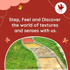 Step, feel, and discover the world of textures on our sensory pathway. This unique outdoor feature has seven different surfaces designed to enrich a child's sensory experience and help develop balance and movement.