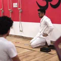 This is YogaDhara, a space born from a dream that started in a dusty park. Here I am, in my studio, ready to guide others. This place is a rebellion against fear and a home for those who want to move their life, not just their body.