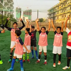 Consistency, perseverance, and commitment. Our players celebrating together after a training session, showing the great team spirit that defines our academy.