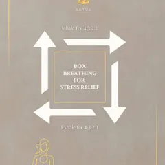 Box breathing is a simple yet powerful tool for stress relief. I teach this technique to my clients to help them calm their nervous system and connect with their breath.