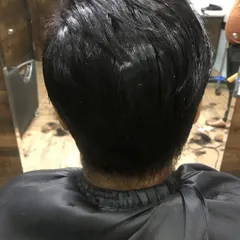 This client now has a full, thick head of hair that can be styled naturally. This is the 'after' shot of a non surgical hair replacement, also known as a hair patch.
