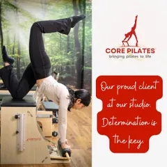 We are so proud of our clients' determination. This handstand on the Stability Chair is an advanced exercise that requires total body control and strength.