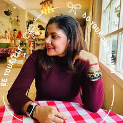 Another portrait from the same cafe, this time with doodles encouraging self-expression. This shows how I add creative, personal touches to my content.
