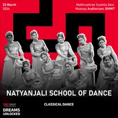 The official announcement of our performance at TEDxBNMIT. We were thrilled to bring the elegance of classical dance to a platform dedicated to spreading innovative ideas.