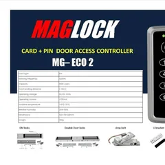 This shows the technical details of a Maglock access controller. I use these reliable components to build custom door security systems that can be operated by card or PIN, ensuring your property is secure.