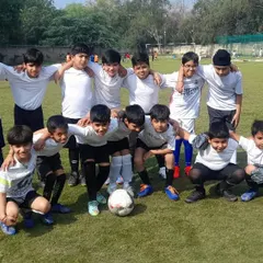 Introducing one of our junior football teams from Indraprastha World School. Building teamwork and camaraderie starts at a young age.