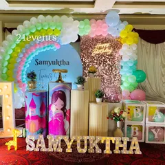 A duplicate image of the rainbow princess theme, showing its consistent appeal.