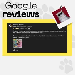 This review mentions the wide range of high-quality products and great value I offer. I strive to make premium pet care accessible for everyone.